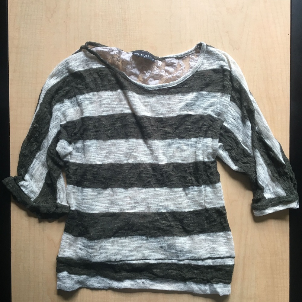 Sheer Striped Shirt